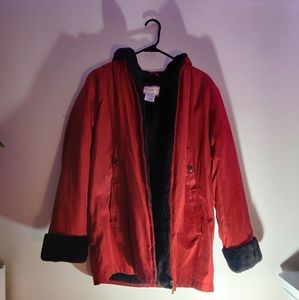 Red winter coat